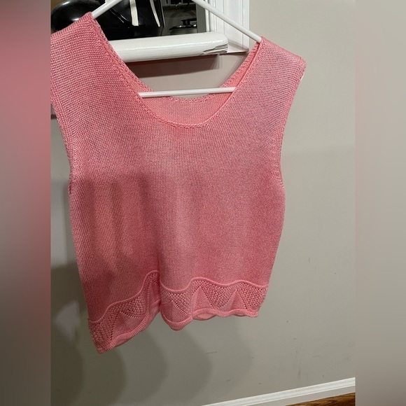 Gia Italia tow piece set tang top and Cardigan in pink size M women. - Picture 4 of 7
